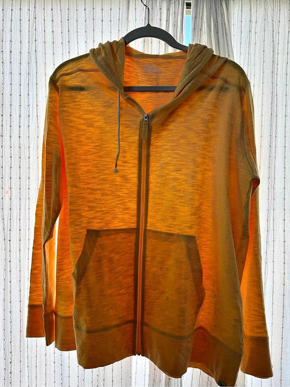 Eddie Bauer Yellow Hooded Lightweight Jacket